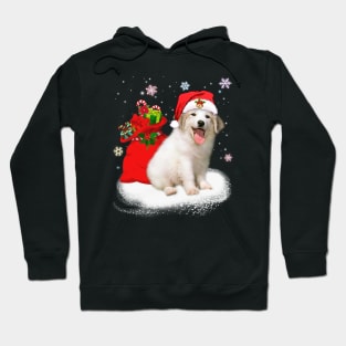 Christmas Santa Great Pyrenees Hoodie